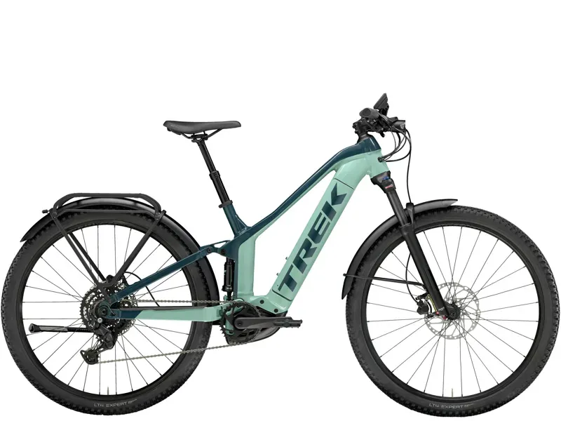 Trek Powerfly FS 4 Equipped Gen 3 625Wh Electric Mountain Bike in Blue Sage/Juniper