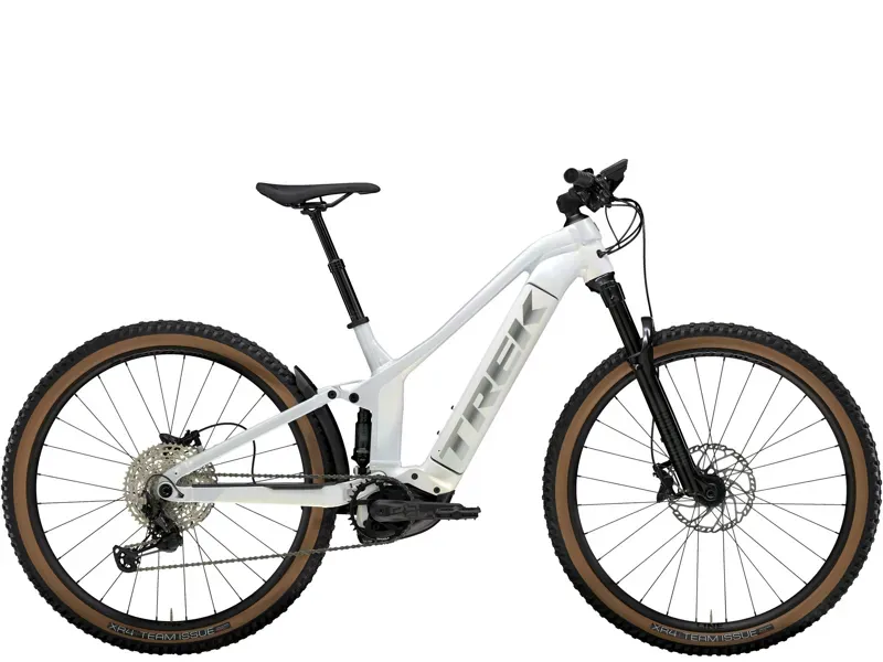 Trek Powerfly FS 7 625Wh E-Mountain Bike in White Prismatic/Plasma Grey Pearl