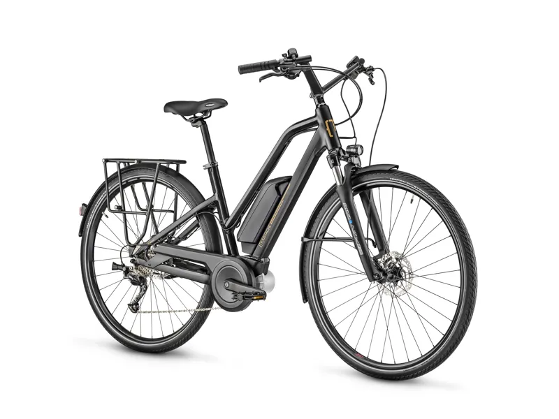 Moustache Samedi 28.1 Open 400Wh Electric Hybrid Bike in Matt Black-1
