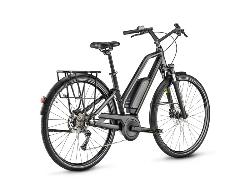 Moustache Samedi 28.1 Open 400Wh Electric Hybrid Bike in Matt Black-2