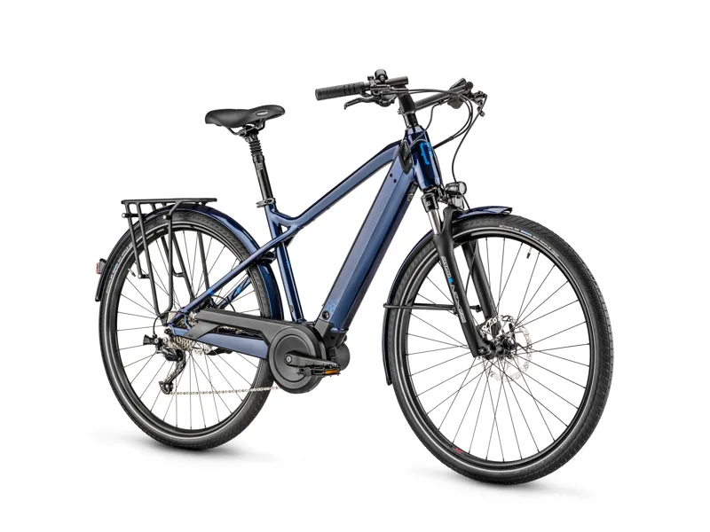 Moustache Samedi 28.2 500Wh Electric Hybrid Bike in Deep Blue-1