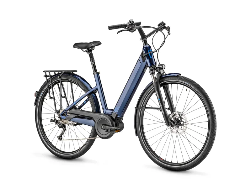 Moustache Samedi 28.2 Open 500Wh Electric Hybrid Bike in Deep Blue-1