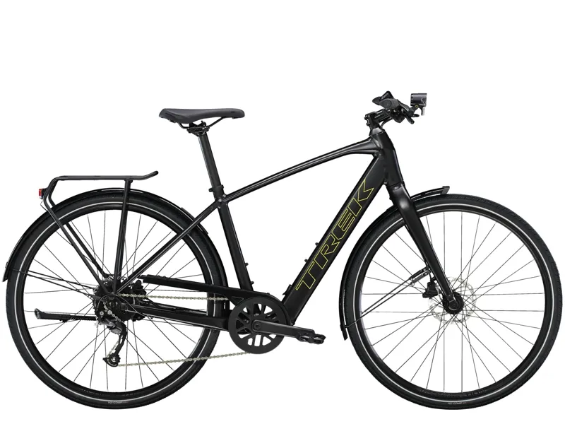Trek Fx+ 2 Electric Hybrid Bike in Satin Black