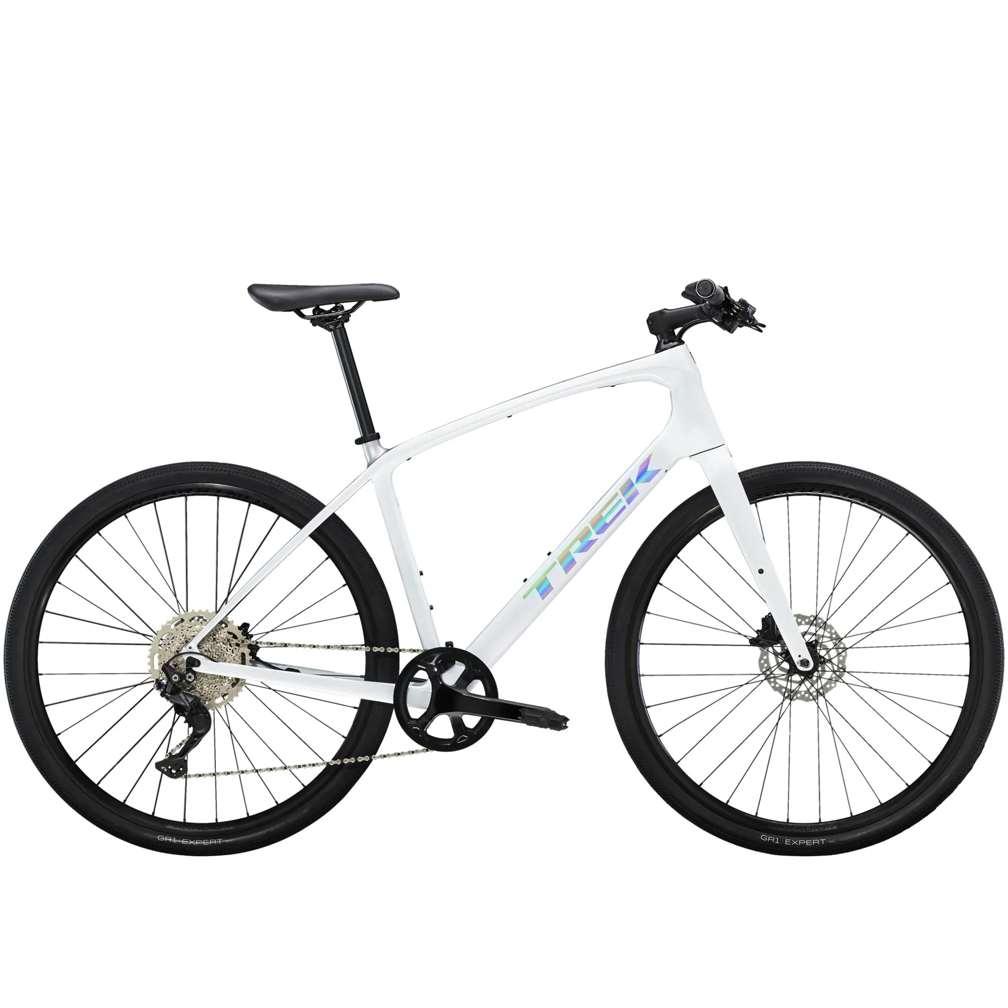Trek FX Sport Carbon Hybrid Bike in Trek White
