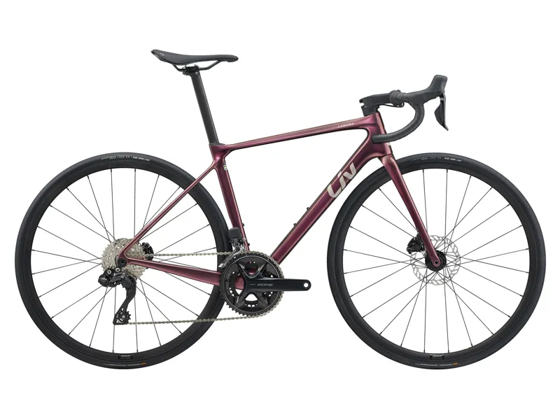 Liv Langma Advanced 1 2025 Womens Road Bike in Mechanic Rose