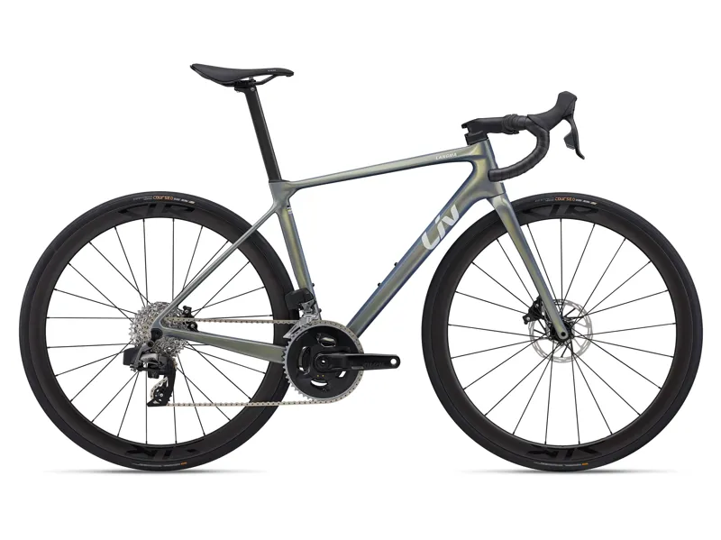 Liv Langma Advanced Pro 1 AXS 2025 Womens Road Bike in Aurora Noise