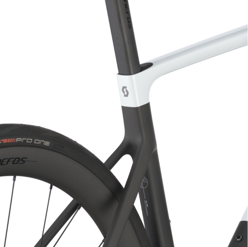 2025 Scott Addict RC Pro Road Bike in Cumulus White/Carbon Black-5
