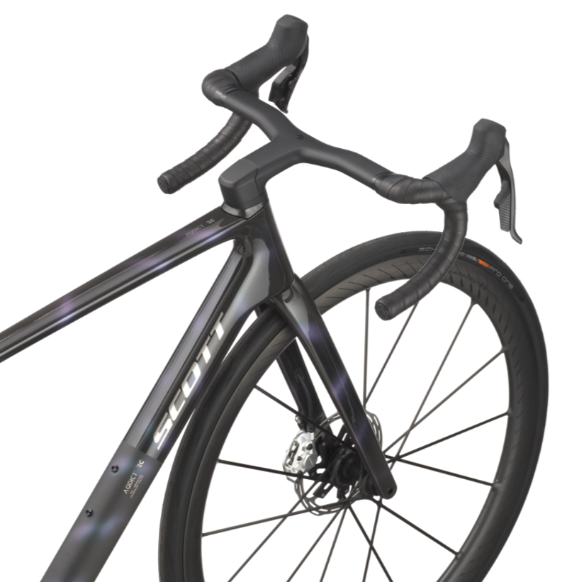 2025 Scott Addict RC Ultimate Road Bike in Sunbeam Black-2