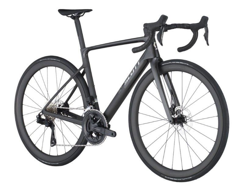 2025 Scott Addict RC 30 Road Bike in Carbon Black-1