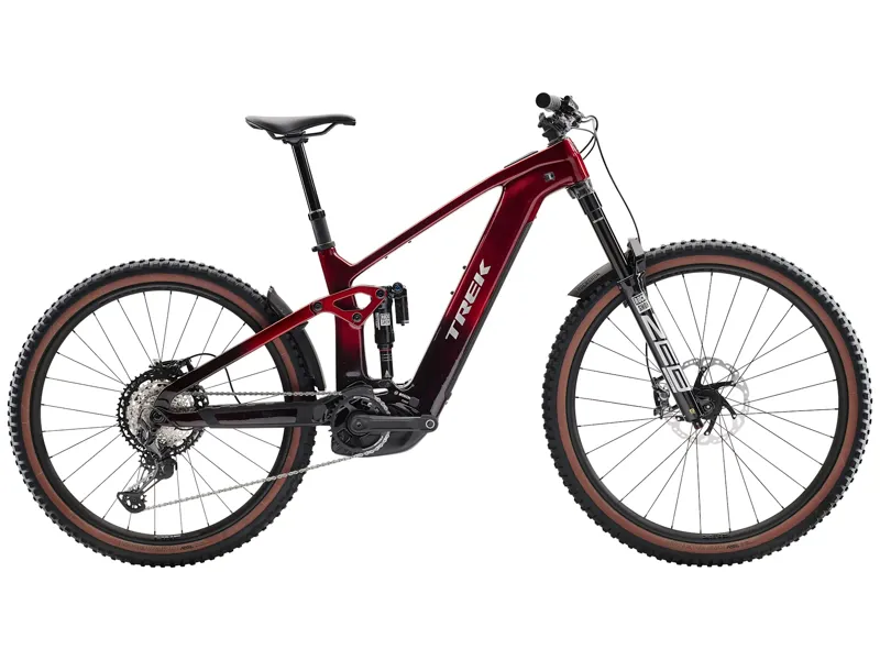 Trek Rail+ 9.8 XT Carbon Electric MTB in Red Smoke