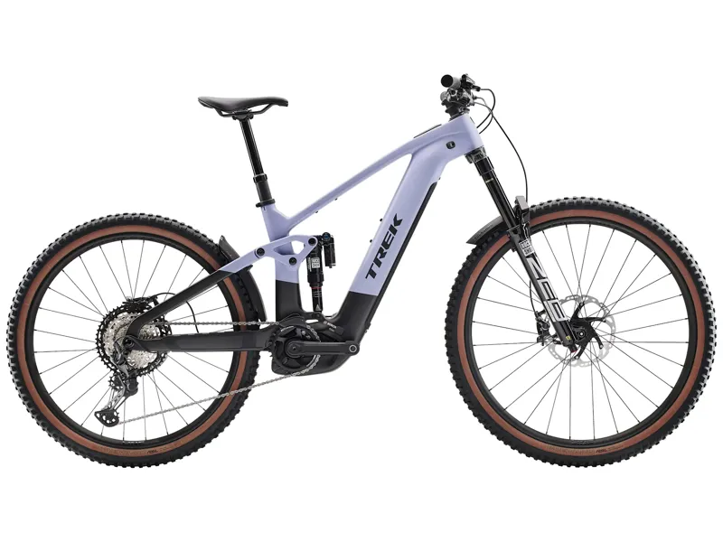 Trek Rail+ 9.8 XT Carbon Electric MTB in Lavender Haze