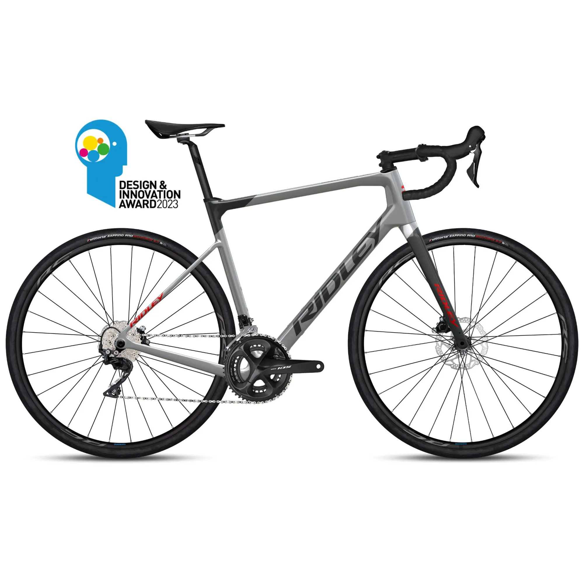 Ridley Grifn 105 GRC01As Grey Red Road/Gravel Bike