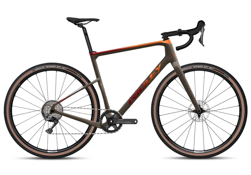 Ridley Kanzo Adventure GRX600 1x Gravel Bike in Fade Orange Brown