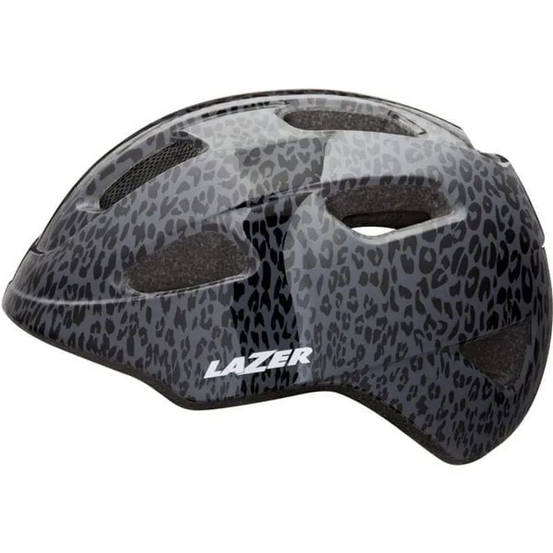 Lazer NutZ KC Kid's Helmet in Black Leopard-2