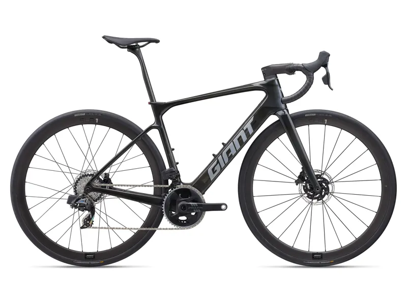 Giant Defy Advanced E+ Elite 1 Electric Road Bike In Raw Carbon