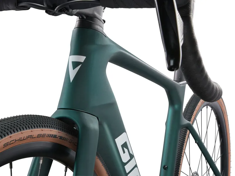 Giant Defy Advanced E+ Elite AR Electric Road Bike In Matte Kelp Forest-9