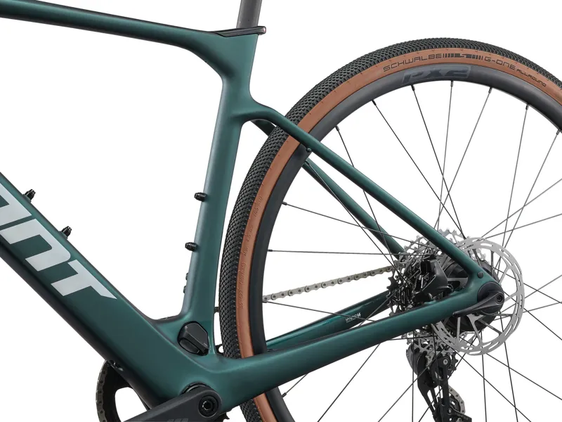 Giant Defy Advanced E+ Elite AR Electric Road Bike In Matte Kelp Forest-11