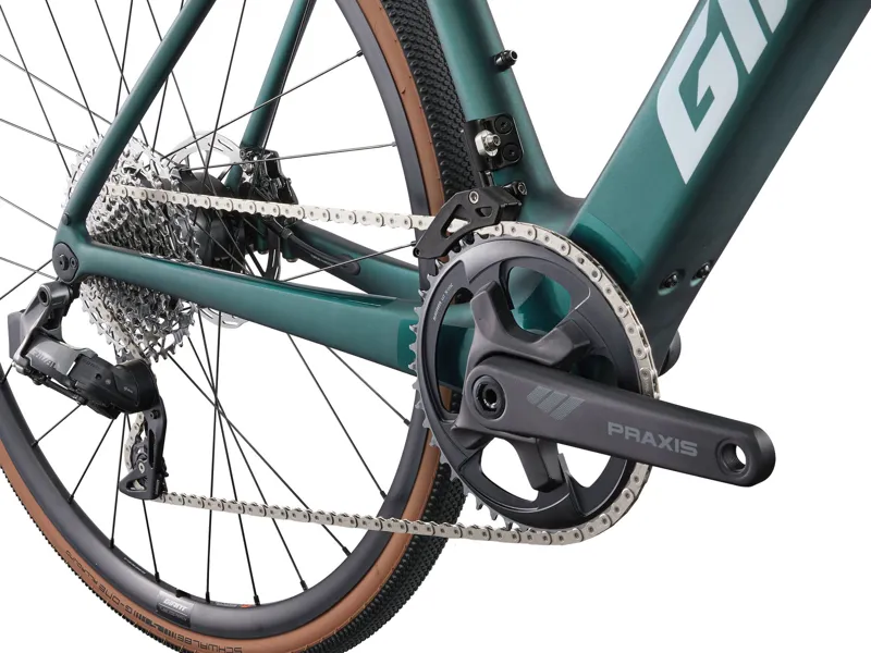 Giant Defy Advanced E+ Elite AR Electric Road Bike In Matte Kelp Forest-6