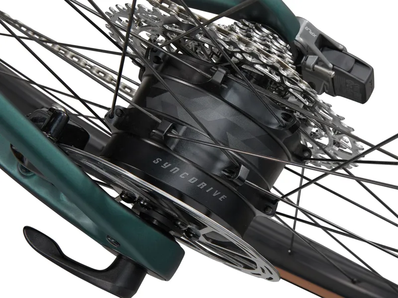 Giant Defy Advanced E+ Elite AR Electric Road Bike In Matte Kelp Forest-7