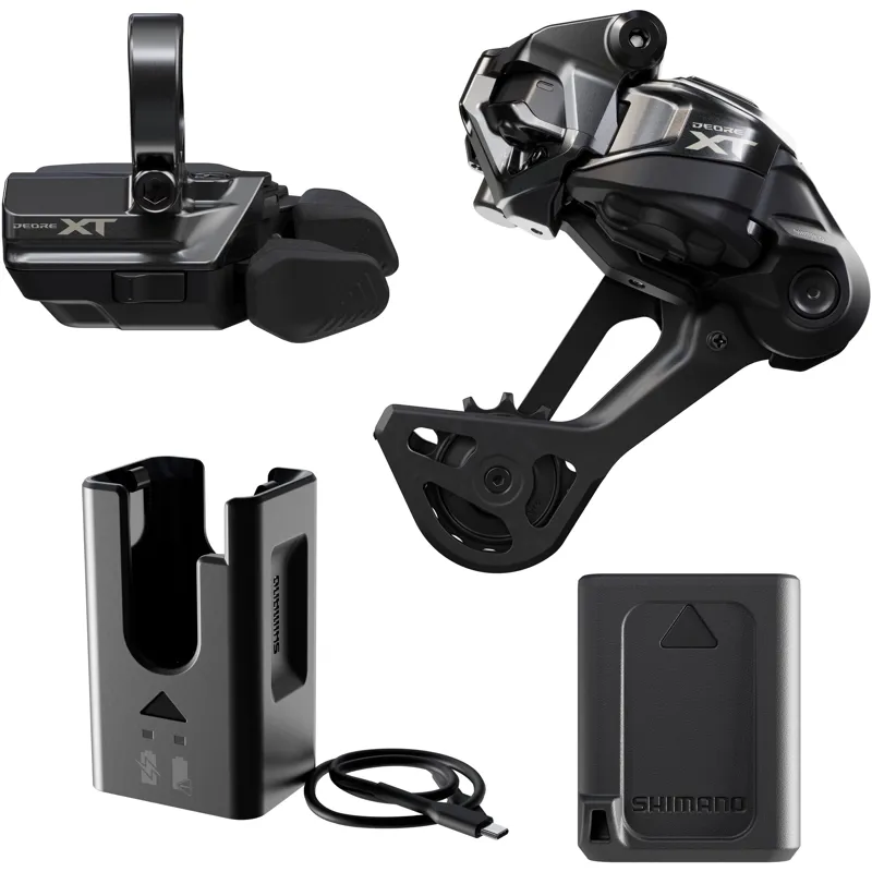 Shimano Deore XT M8250 Di2 Band-On SGS Wireless Drivetrain Upgrade Kit-1