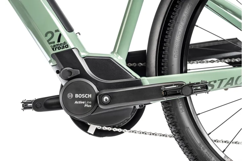 Moustache Xroad 1 Open 500Wh Electric Hybrid Bike in Pastel Green-5