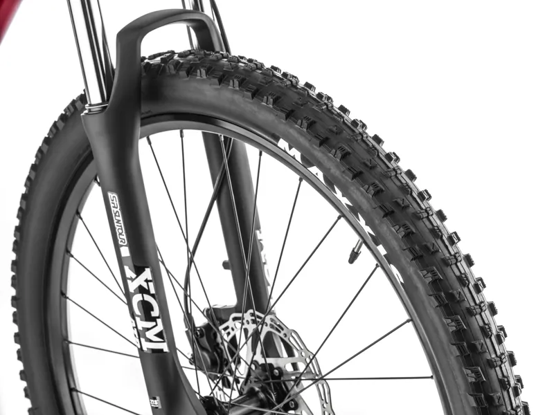 Moustache Off 2 Open Electric Mountain Bike in Metallic Red-3