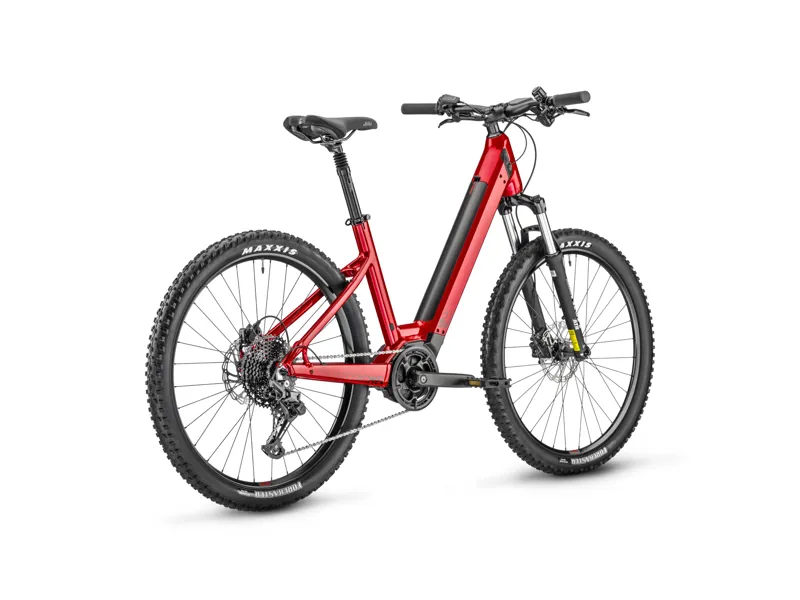 Moustache Off 2 Open Electric Mountain Bike in Metallic Red-2