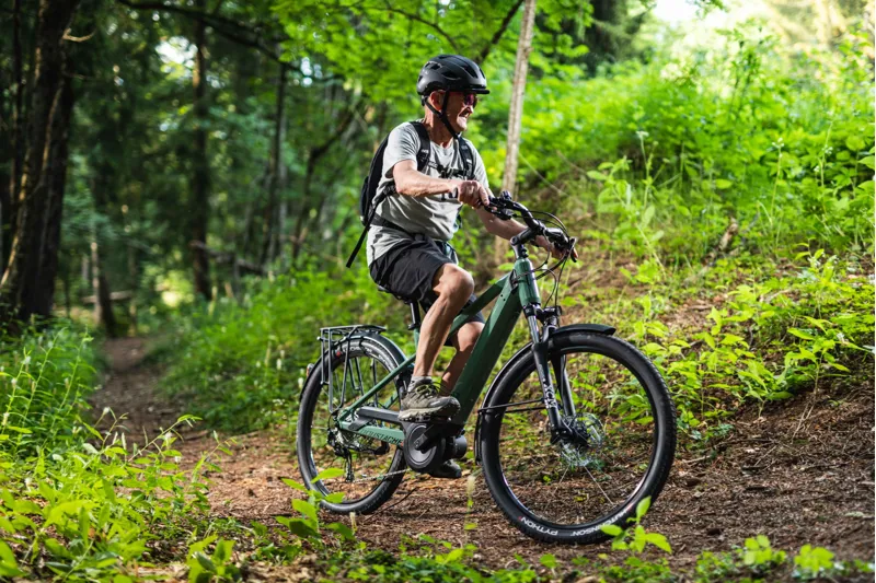 Moustache Xroad 1 Open 500Wh Electric Hybrid Bike in Pastel Green-3