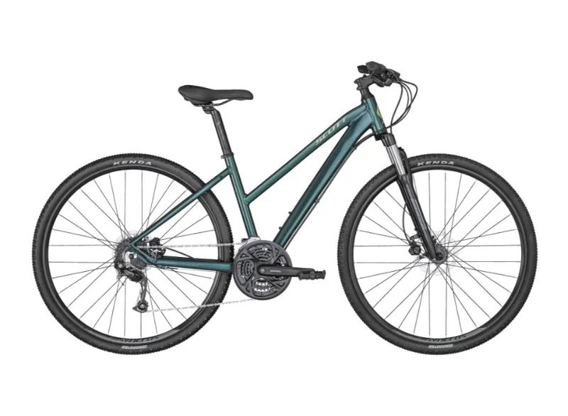 Scott Sub Cross 40 Womens Student Bike and Budget Bundle - Lights/Lock/Helmet