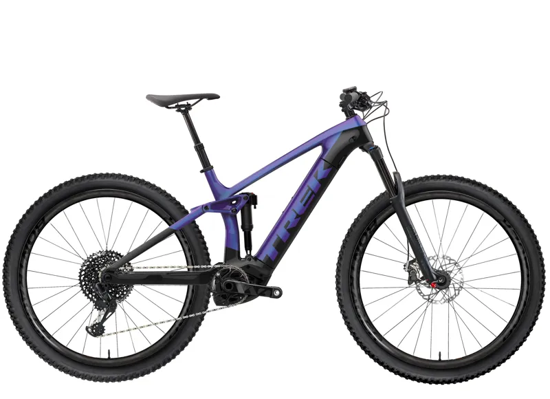 Trek Rail 5 Electric Mountain Bike in Purple