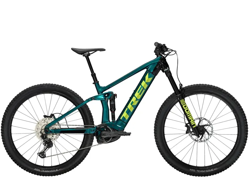 Trek Rail 7 Gen 2 625Wh E-Mountain Bike in Aquatic/Trek Black