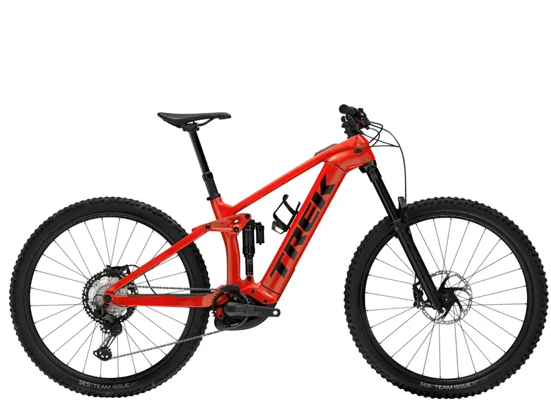 Trek Rail 9.8 XT Electric Mountain Bike in Lava Red