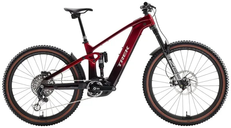 Trek Rail+ 9.9 XX AXS T-Type Gen 5 Electric MTB In Red Smoke
