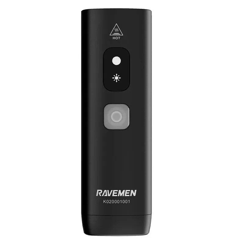 Ravemen K1800 1800-lumen USB Rech. Light w/ Daytime Run Mode in Black-3