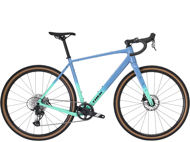 Trek Checkpoint ALR 5 Gen 3 Gravel Bike in Fjord Blue to Miami Green Fade