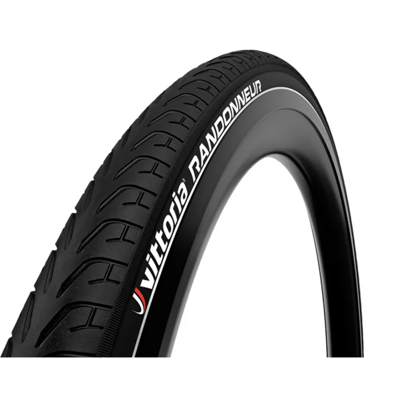 Vittoria Randonneur Rigid D 700x32c Reflective Hybrid Tyre in Black