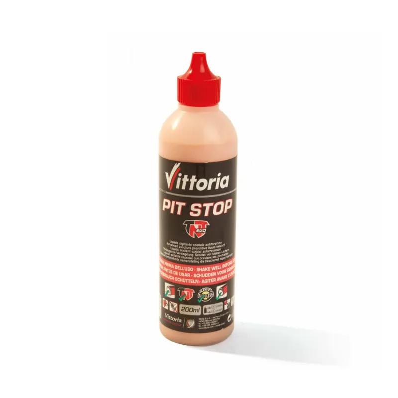 Vittoria Pit Stop 250ml TNT Prevention Latex Sealant in Orange
