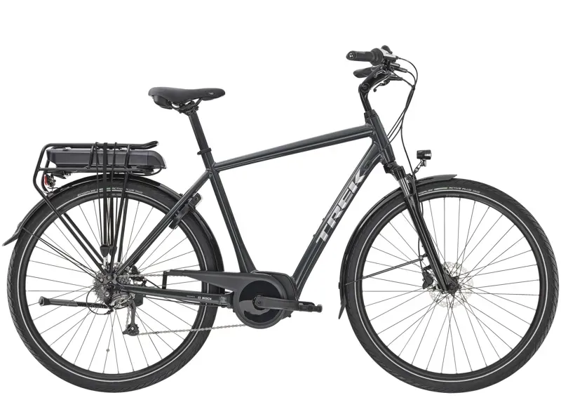 Trek Verve+ 1 400Wh Electric Hybrid Bike in Grey
