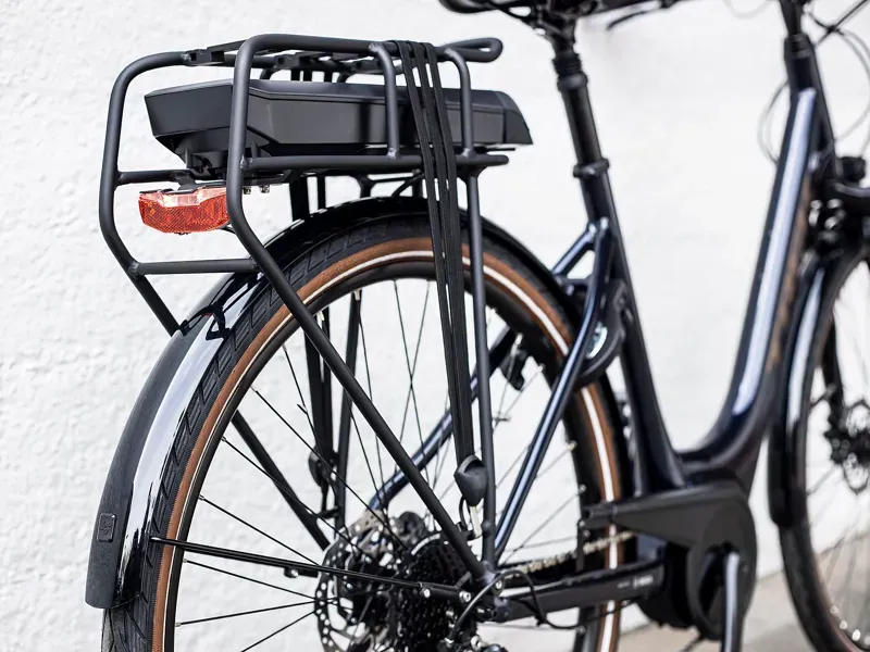 Trek Verve+ 2 Lowstep 300wh Electric Hybrid Bike in Deep Dark Blue-5