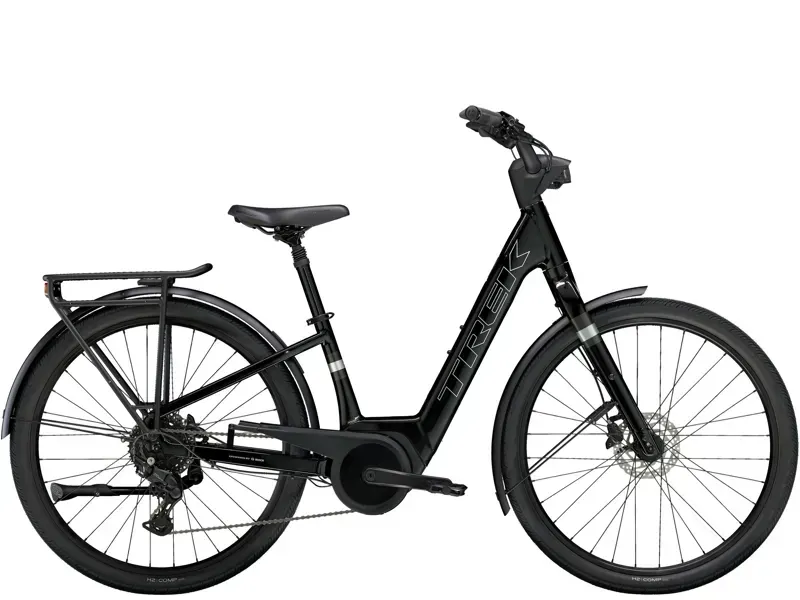 Trek Verve+ 2 Lowstep Electric Hybrid Bike in Trek Black