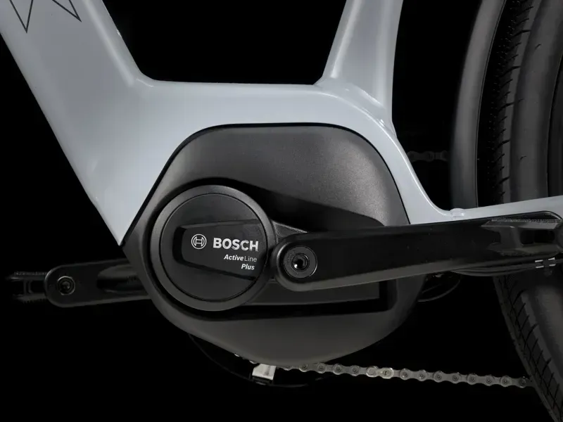 Trek Verve+ 2 Lowstep Electric Hybrid Bike in Plasma Grey Pearl-4