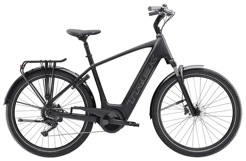 Trek Verve+ 3 545Wh Electric Hybrid Bike in Matte Trek Black