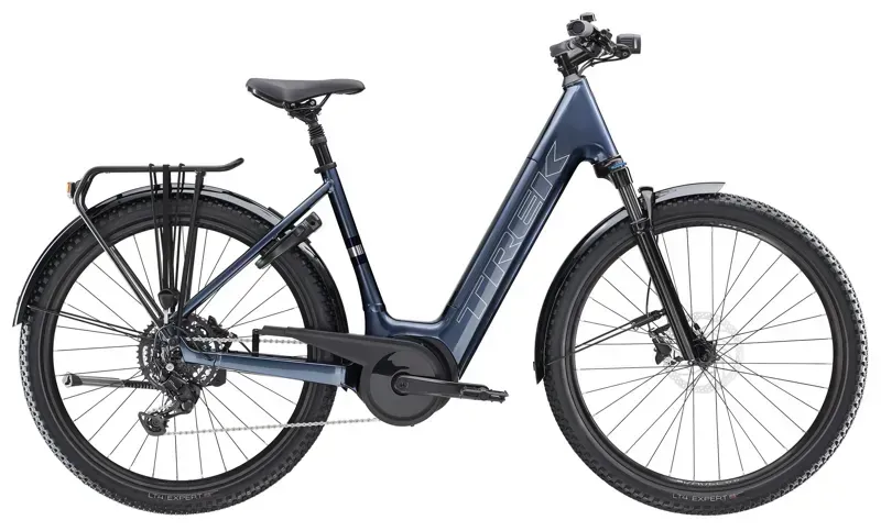 Trek Verve+ 4 545Wh Lowstep Electric Hybrid Bike in Galactic Grey
